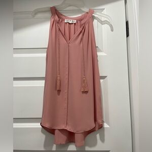 Pink Rose Sleeveless Blush Top